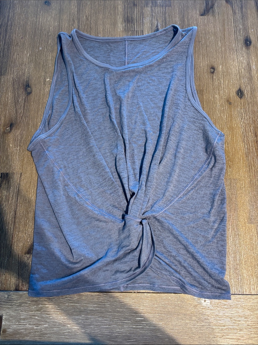 lululemon athletica Gray Twist-Front Tank Top